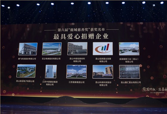 月圆中秋·慈善永恒——腾飞科技荣获最具爱心捐赠企业